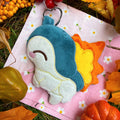 Cyndaquil pokemon handmade breloczek pluszowy