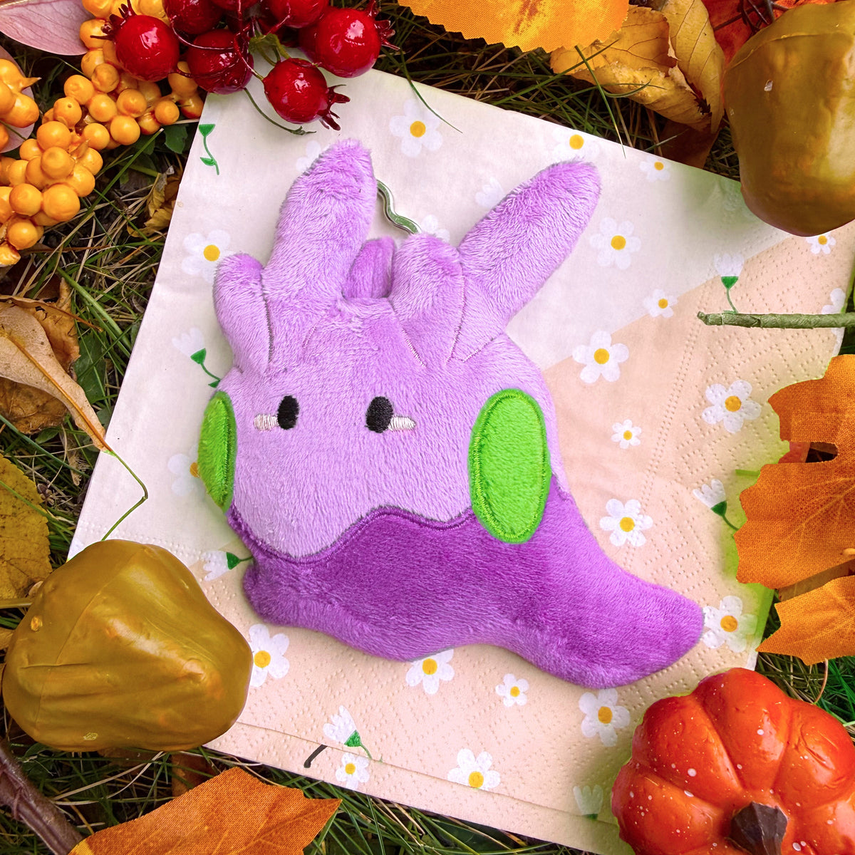Goomy pokemon handmade breloczek pluszowy