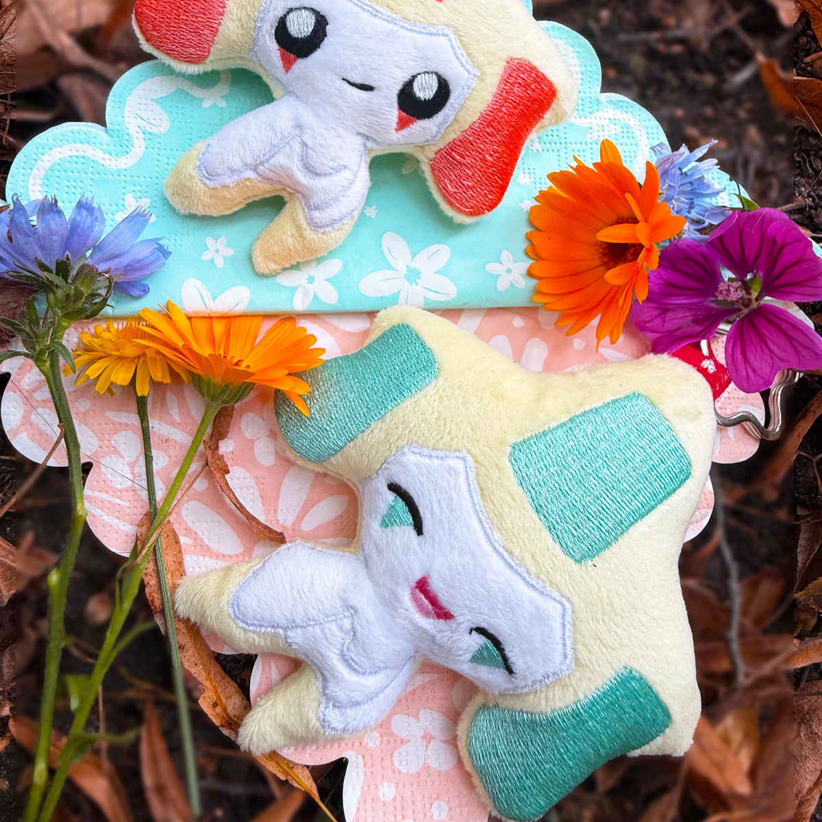 Jirachi pokemon handmade breloczek