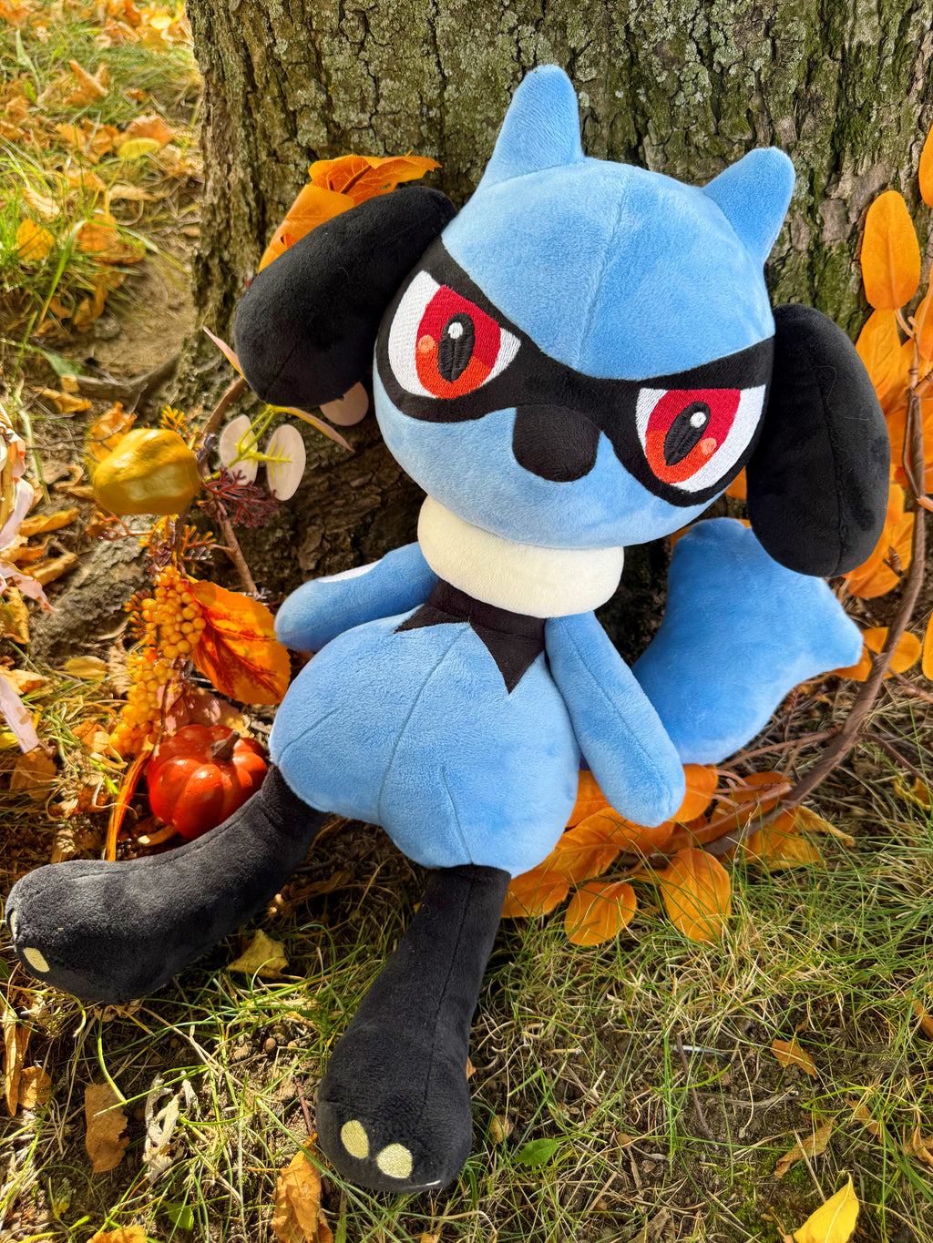 Riolu pokemon handmade pluszak 50cm