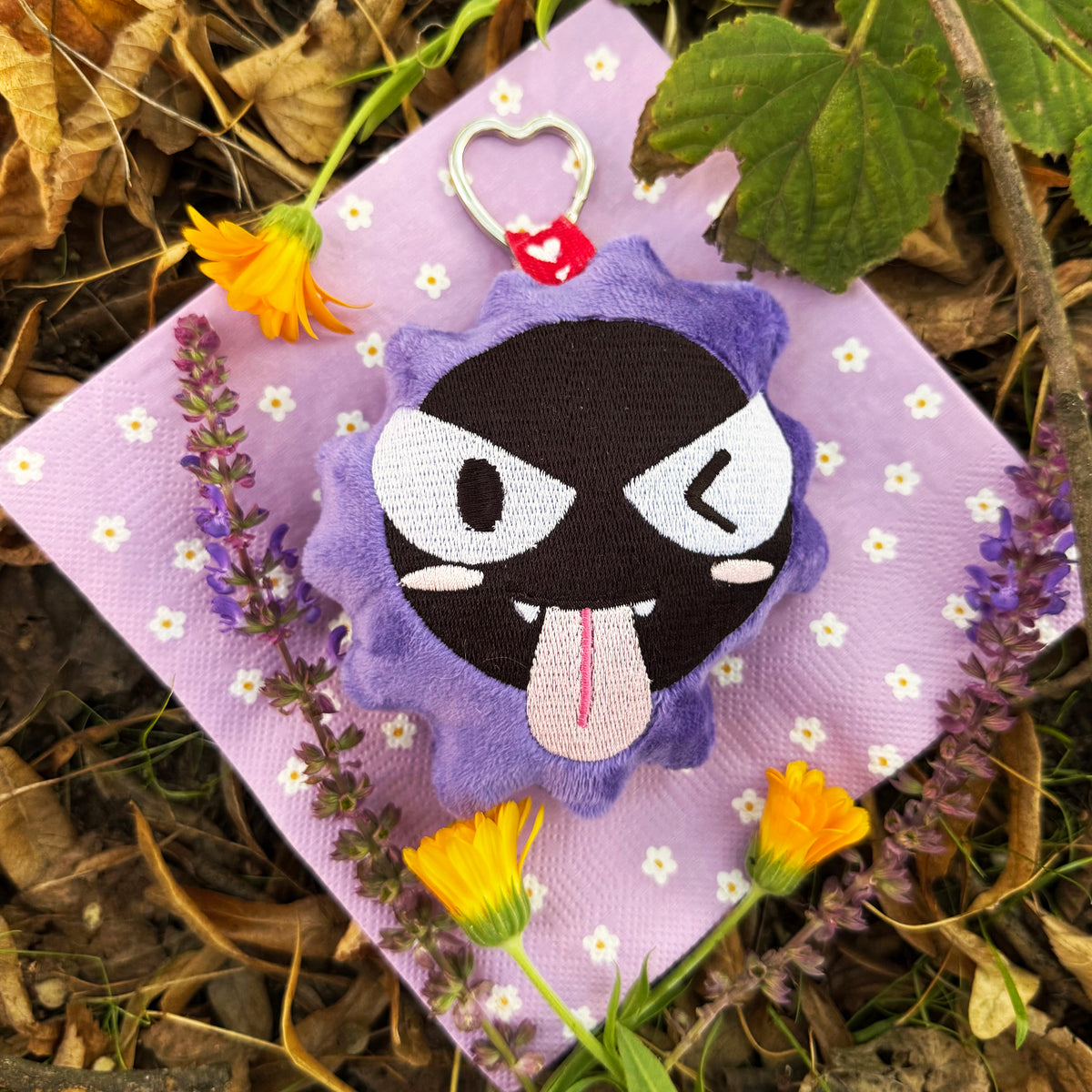 Gastly Haunter Gengar pokemon handamde breloczek
