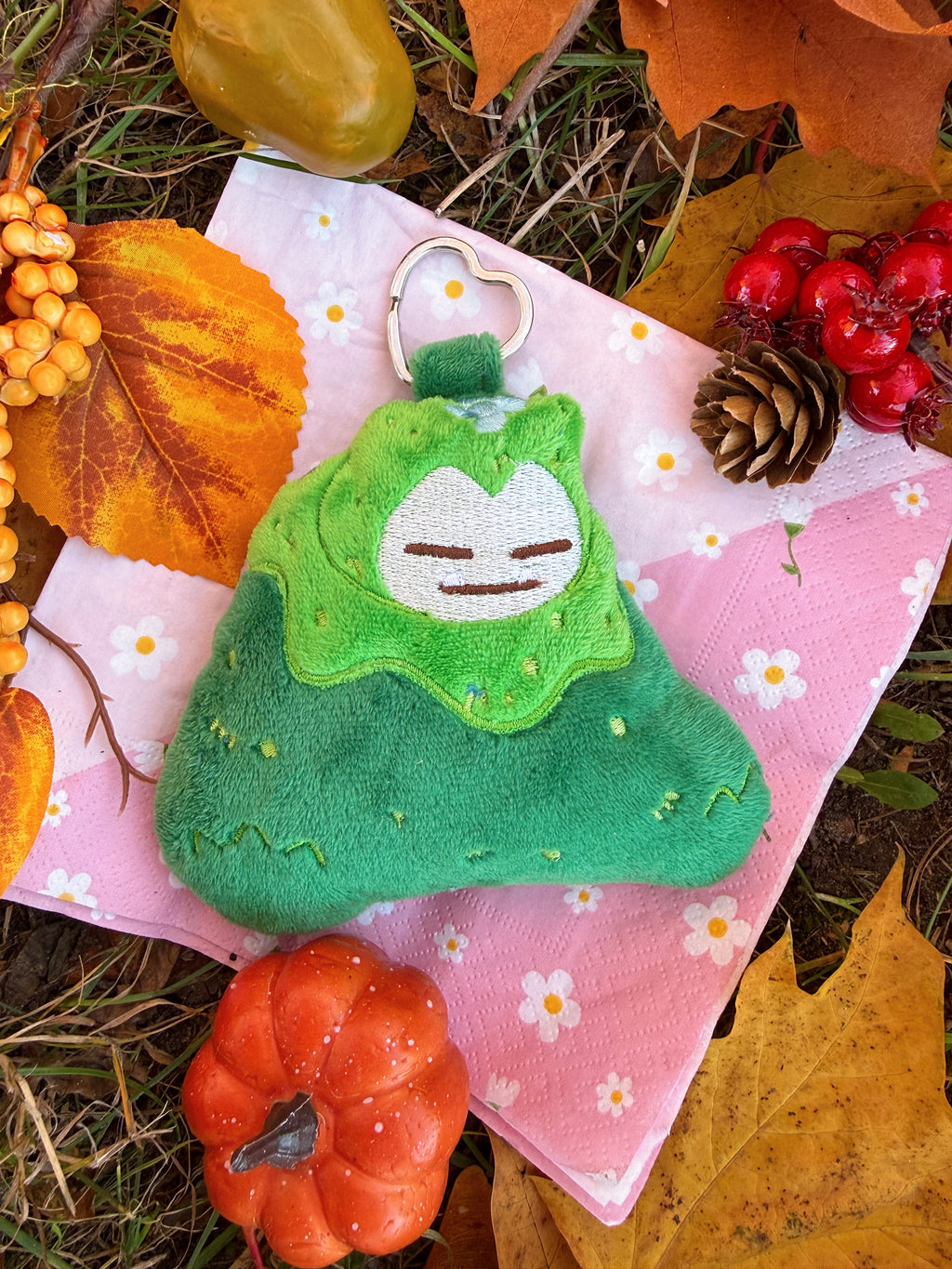 Snorlax/Mosslax pokemon handmade breloczki pluszowe