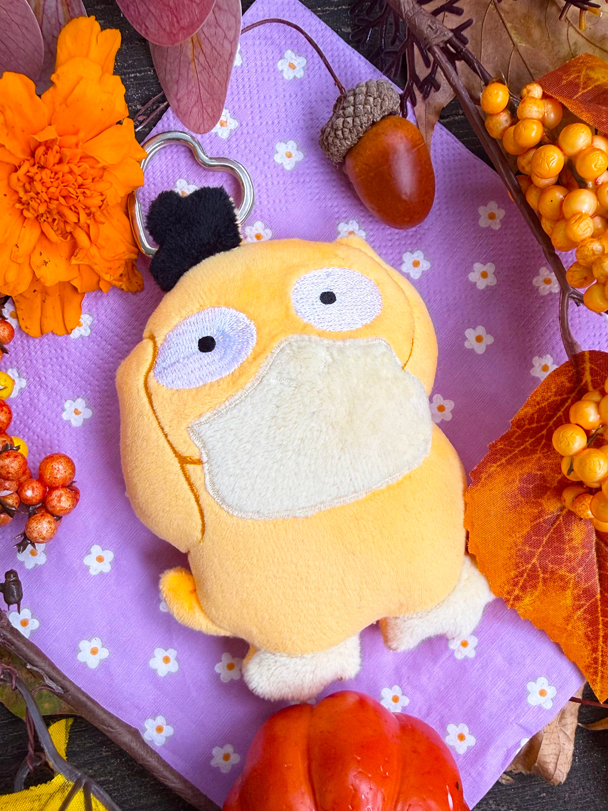 Psyduck pokemon handamde breloczek