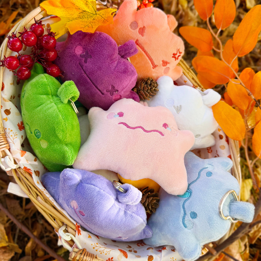 Ditto Pokémon handmade keychain