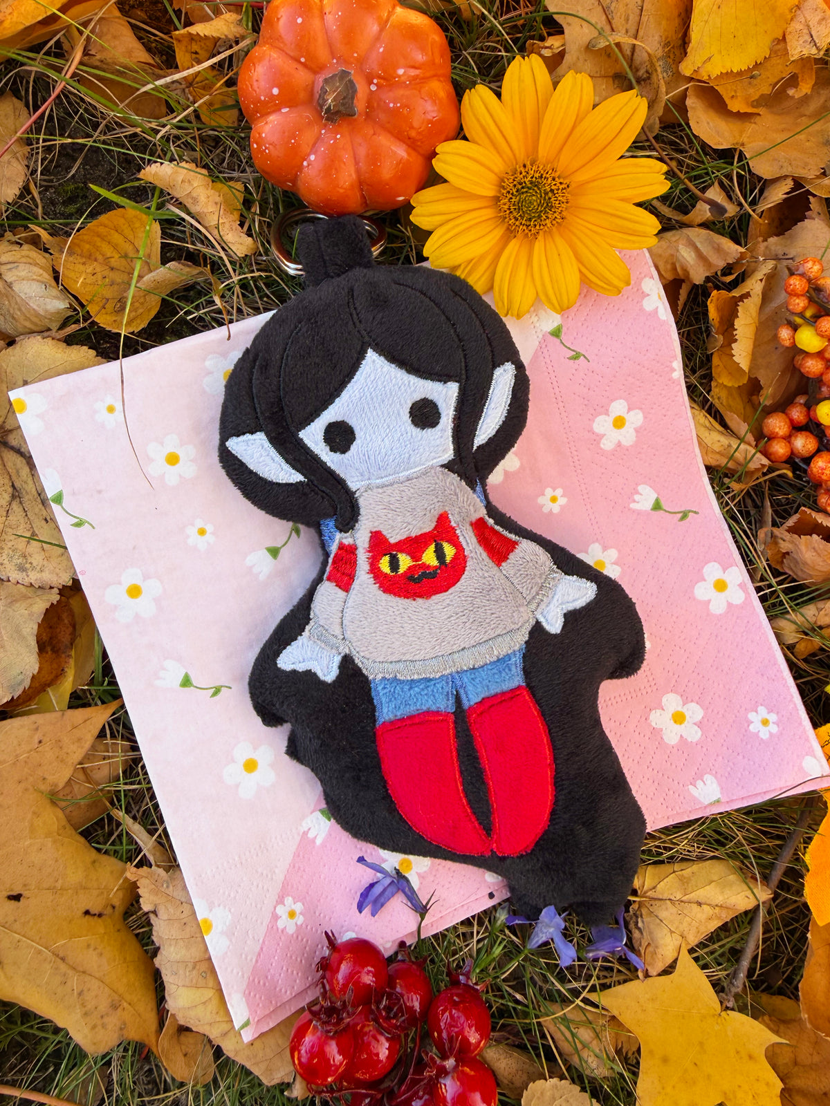 Marceline/ Bubblegum Adventure Time handmade breloczki pluszowe