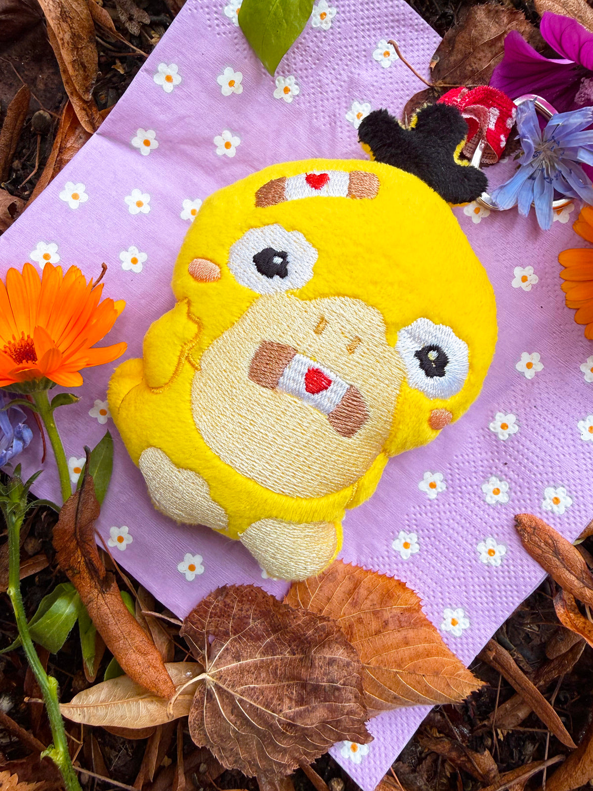 Psyduck / Slowpoke pokemon handmade breloczek