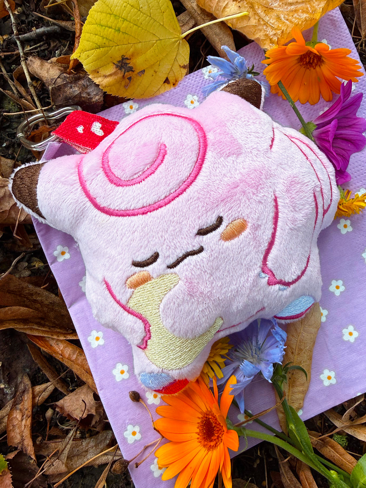 Clefairy pokemon handmade breloczek