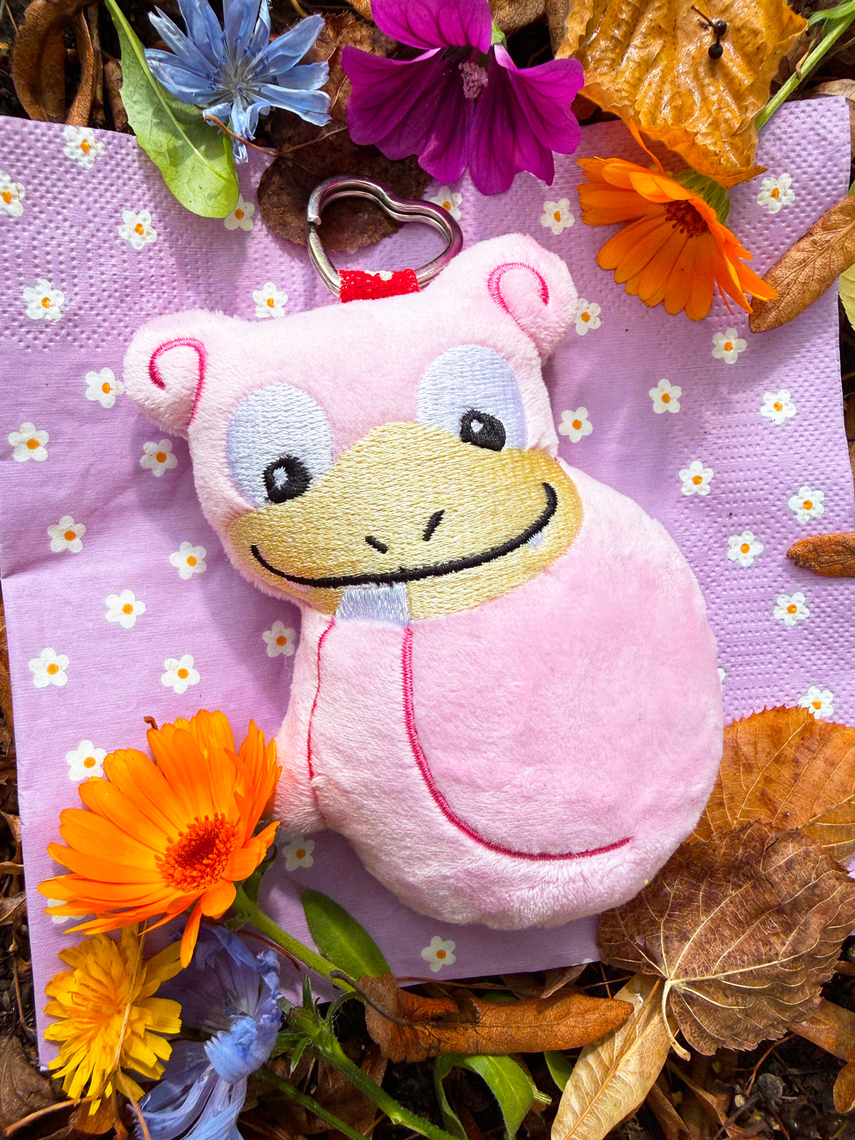 Psyduck / Slowpoke pokemon handmade breloczek